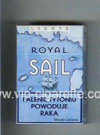 Royal Sail Lights cigarettes hard box
