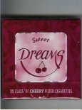 Dreams Sweet Cherry Filter cigarettes wide flat hard box