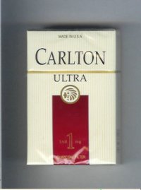 Carlton Filter Ultra cigarettes Ultra Tar 1 mg hard box Carlton Filter Ultra cigarettes Ultra Tar 1 mg hard box