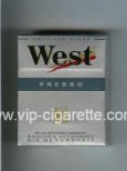 West 'R' Presso American Blend cigarettes hard box West 'R' Presso American Blend cigarettes hard box
