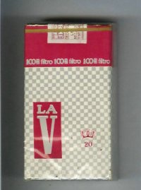 La V 100s cigarettes soft box