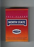 North State Full Flavor red cigarettes hard box