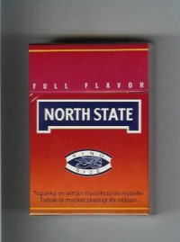 North State Full Flavor red cigarettes hard box