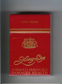 King Size Filter Virginia cigarettes hard box