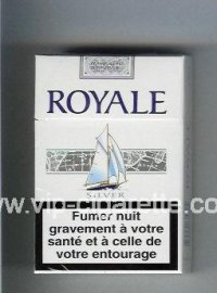 Royale Silver cigarettes hard box