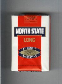 North State Long Filtertip cigarettes red and white soft box