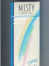 Misty Lights Slims 120s cigarettes hard box