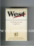 West 'R' Tobaccos Lights American Blend cigarettes hard box West 'R' Tobaccos Lights American Blend cigarettes hard box