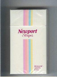 Newport Stripes Regular Lights 100s cigarettes hard box