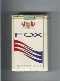 Fox Suave white and blue and red cigarettes soft box