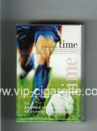 Time Timeless hard box Soccer. The World Language cigarettes