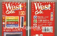 West Cola cigarettes hard box