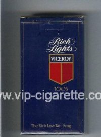 Viceroy Rich Lights 100s blue Cigarettes soft box
