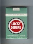 Lucky Strike Spearmint Lights cigarettes hard box
