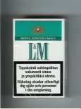 L&M Menthol Distinctively Smooth Menthol Cool cigarettes hard box