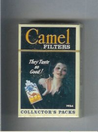Camel Collectors Packs 1934 Filters cigarettes hard box