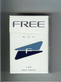 Free Box F Your Choice white and blue and black Cigarettes hard box