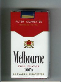 Melbourne Full Flavor 100s Premium Blend cigarettes soft box