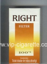 Right Filter 100s cigarettes hard box