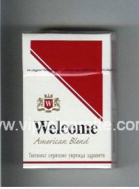 Welcome American Blend cigarettes hard box