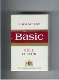 Basic Full Flavor cigarettes flip-top box