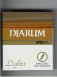 Djarum Special Lights 90s cigarettes wide flat hard box