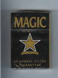 Magic gold star cigarettes hard box