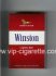 Winston with eagle from above on the top American Flavor Classic Red cigarettes hard box