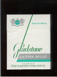 Gladstone Ultra Mild Menthol 25s cigarettes Hard box