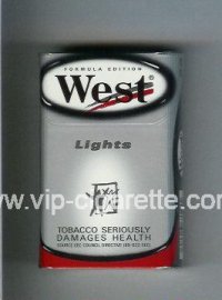 West 'R' Lights Formula Edition hard box cigarettes