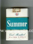 Summer Cool Menthol Filter Tipped Cigarettes soft box
