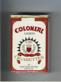 Colonial cigarettes Lights