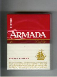 Armada lights cigarettes hard box