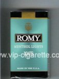 Romy Menthol Lights 100s cigarettes soft box