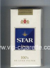 Star Lights 100s De Luxe Filter Cigarettes soft box