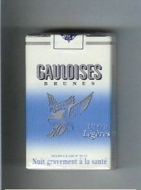 Gauloises Brunes Ultra Legeres cigarettes soft box