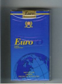 Euro Lights Virginia Filter 100s cigarettes soft box