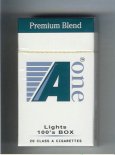A One Lights 100s box cigarettes (vertical 'One') (Premium Blend ) A One Lights 100s box cigarettes (vertical 'One') (Premium Blend )