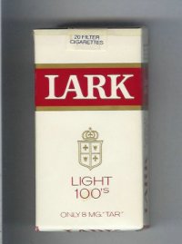 Lark Light 100s white and red soft box Cigarettes