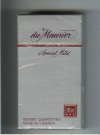 Du Maurier Special Mild 100s cigarettes hard box