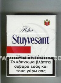 Peter Stuyvesant 25 white and red cigarettes hard box
