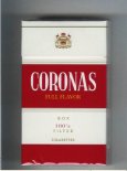 Coronas 100s box cigarettes Full Flavor filter