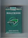 Hollywood Filter Green Menthol American Blend green and light green and black cigarettes soft box