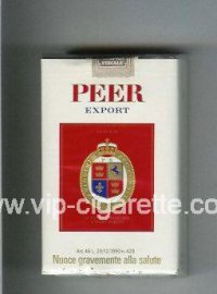 Peer Export white and red cigarettes soft box