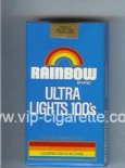 Rainbow Brand Ultra Lights 100s cigarettes soft box Rainbow Brand Ultra Lights 100s cigarettes soft box