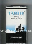 Tahoe Quality American Blend 100s Ultra Light cigarettes soft box Tahoe Quality American Blend 100s Ultra Light cigarettes soft box