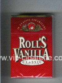 Roll's Vanilla Classic cigarettes hard box
