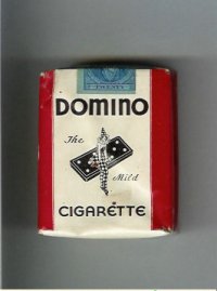 Domino The Mild Cigarette white and red cigarettes soft box Domino The Mild Cigarette white and red cigarettes soft box