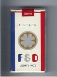 F&D F and D Filters Lights 100s cigarettes soft box F&D F and D Filters Lights 100s cigarettes soft box