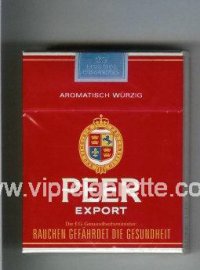 Peer Export Aromatisch Wurzig 25 red cigarettes hard box